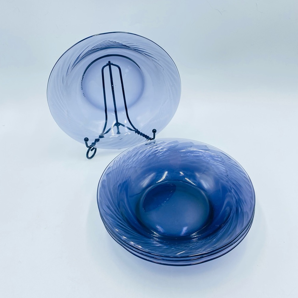 Pyrex Purple Festiva Glass Swirl Cereal/Soup Bowls, Swirl Pattern, No. 10